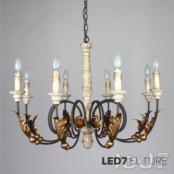 Loft Industry - Gold Leaf Chandelier