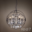 Loft Industry - Gyro Crystal Chandelier Black