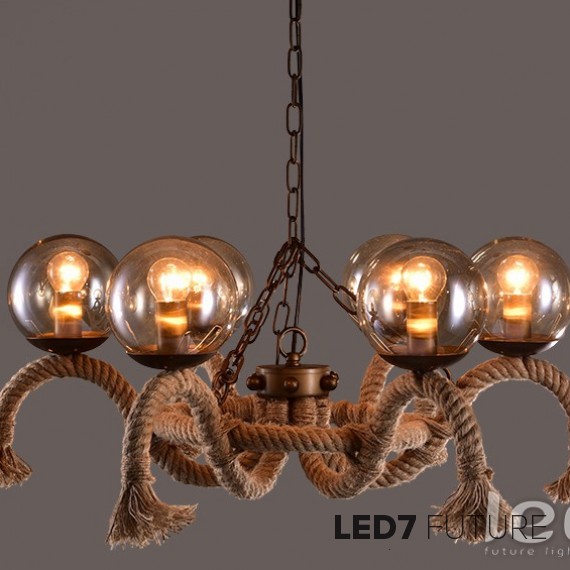 Loft Industry - Rope Curls Chandelier 2