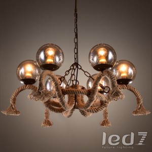 Loft Industry - Rope Curls Chandelier 2