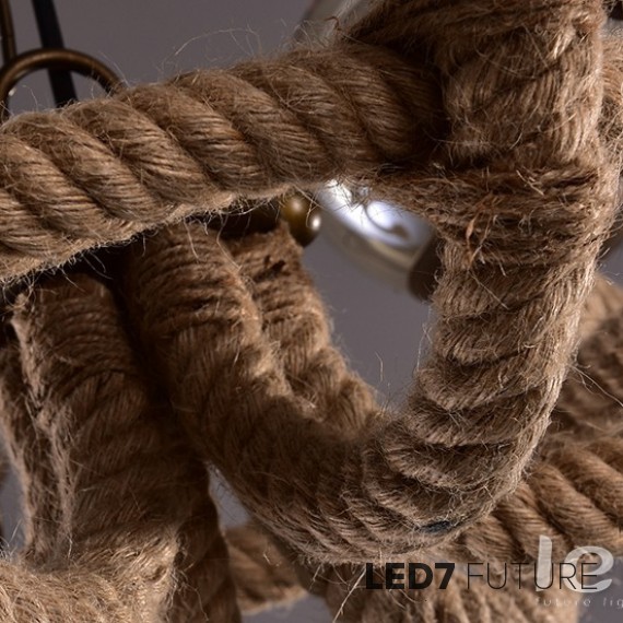 Loft Industry - Rope Curls Chandelier 2