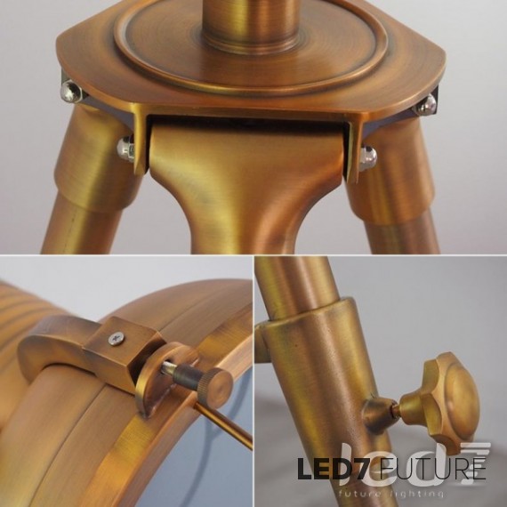 Loft Industry - Steampunk Fx7 Brass Floor