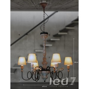 Loft Industry - Grand Rusted Arm Antique Chandelier