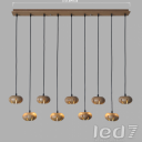 Wood Design - Flowers Chandelier Line