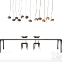 Wood Design - Flowers Chandelier Line