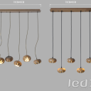 Wood Design - Flowers Chandelier Line