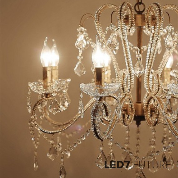 Loft Industry - Crystall Beads Chandelier