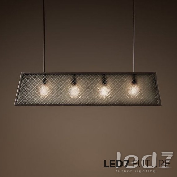 Loft Industry - Wire Glass Chandelier