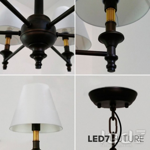 Loft Industry - Classic Black Chandelier