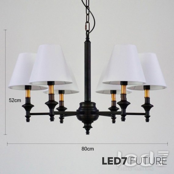 Loft Industry - Classic Black Chandelier