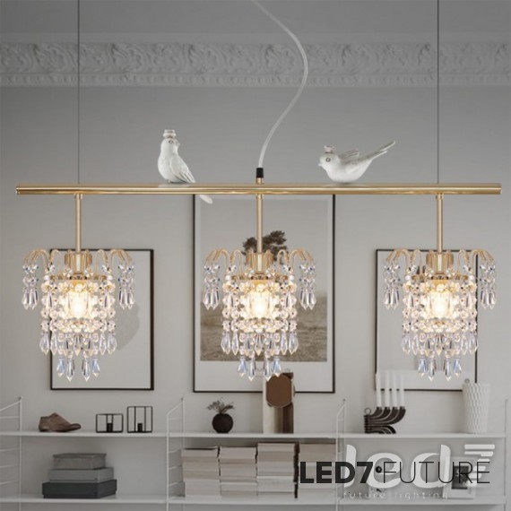 Loft Industry - Triple Glass Suspension Gold