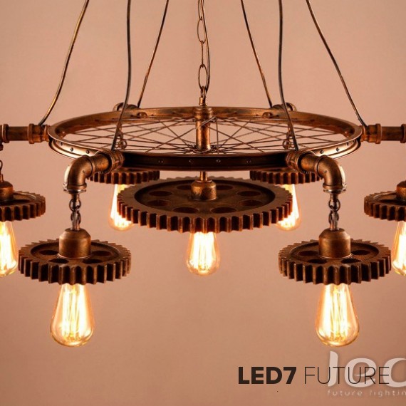 Loft Industry - Gears Chandelier2