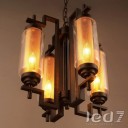 Loft Industry - Glass Pipe Chandelier