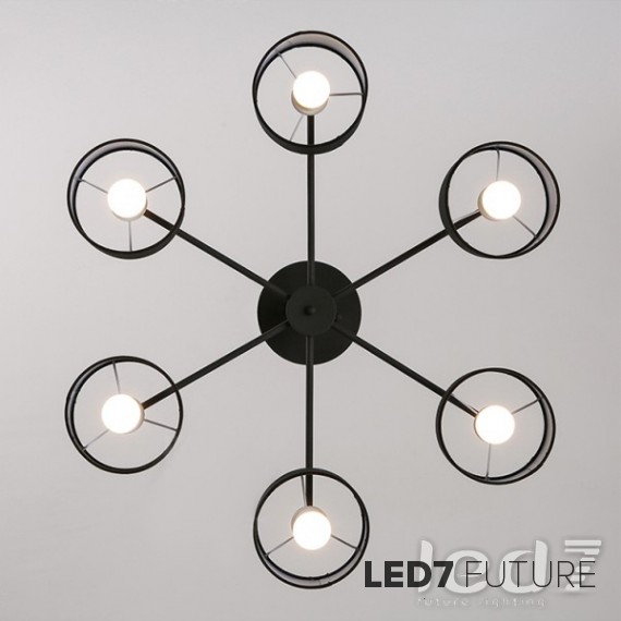 Loft Industry - Black X Chandelier