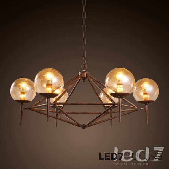 Loft Industry - Rust Spire Chandelier