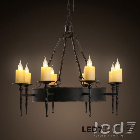 Loft Industry - Twisted Fire Chandelier