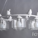 Loft Industry - Glass Bird Chandelier