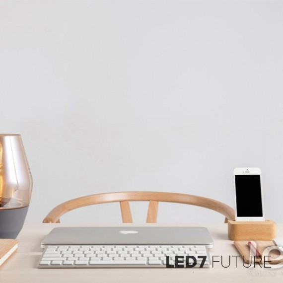 Loft Industry - Concrete Dim Glass Table
