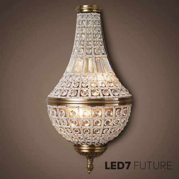 Loft Industry - 19Th French Empire Crystal Sconce