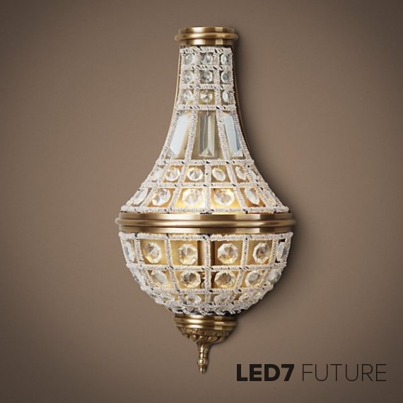 Loft Industry - 19Th French Empire Crystal Sconce