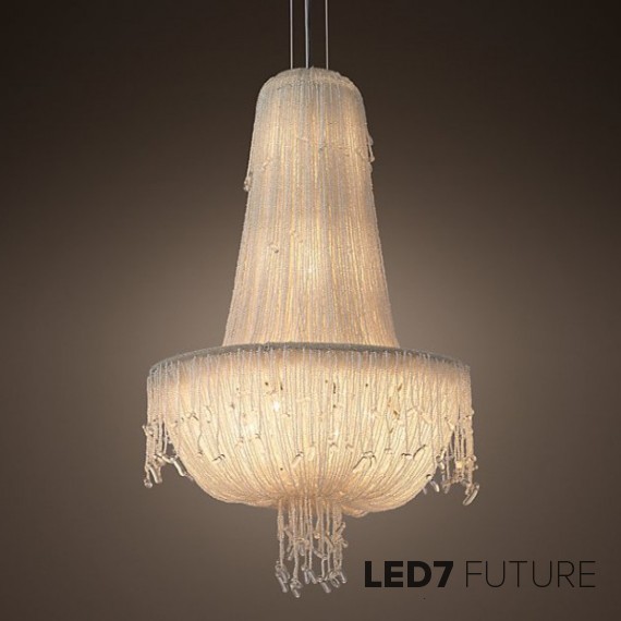 Loft Industry - 1930S French Crystal Beaded Chandelier