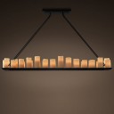 Loft Industry - Pillar Candle Rectangular Chandelier