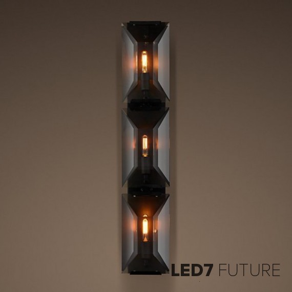 Loft Industry - Harlow Crystall Sconce Triple