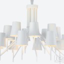 Innerspace - White Shade Chandelier