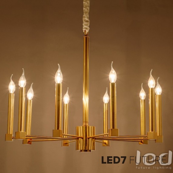 Ritz - Thin Candle Chandelier