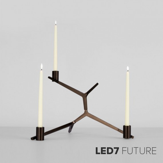 Roll & Hill - Agnes Candelabra Table - 3 Candles