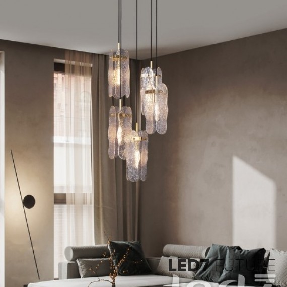 Loft Industry Modern - Mosaic Abstract Chandelier