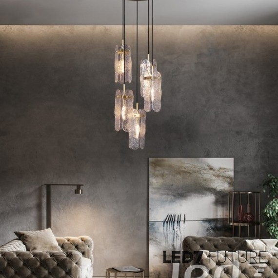 Loft Industry Modern - Mosaic Abstract Chandelier