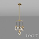 Loft Industry Modern - Crystal Stone Pendant Chandelier