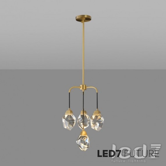 Loft Industry Modern - Crystal Stone Pendant Chandelier