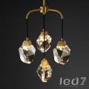 Loft Industry Modern - Crystal Stone Pendant Chandelier