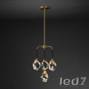 Loft Industry Modern - Crystal Stone Pendant Chandelier