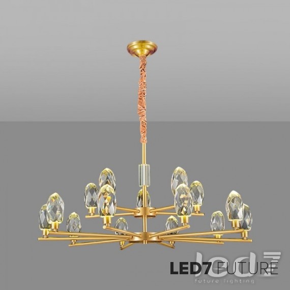 Loft Industry Modern - Crystal Stone V2 Chandelier