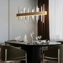 Loft Industry Modern - Aslant Line Of Crystals Chandelier