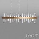 Loft Industry Modern - Aslant Line Of Crystals Chandelier