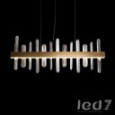 Loft Industry Modern - Aslant Line Of Crystals Chandelier