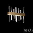 Loft Industry Modern - Aslant Line Of Crystals Wall