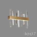 Loft Industry Modern - Aslant Line Of Crystals Wall