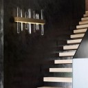 Loft Industry Modern - Aslant Line Of Crystals Wall