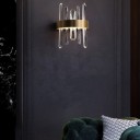 Loft Industry Modern - Aslant Line Of Crystals Wall