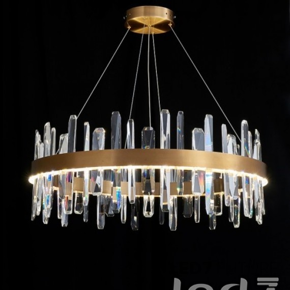 Loft Industry Modern - Aslant Circle Of Crystals Chandelier