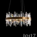 Loft Industry Modern - Aslant Circle Of Crystals Chandelier