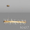 Loft Industry Modern - Aslant X Line Of Crystals Chandelier