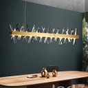 Loft Industry Modern - Aslant X Line Of Crystals Chandelier