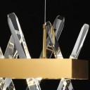 Loft Industry Modern - Aslant X Line Of Crystals Chandelier