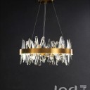 Loft Industry Modern - Aslant X Circle Of Crystals Chandelier